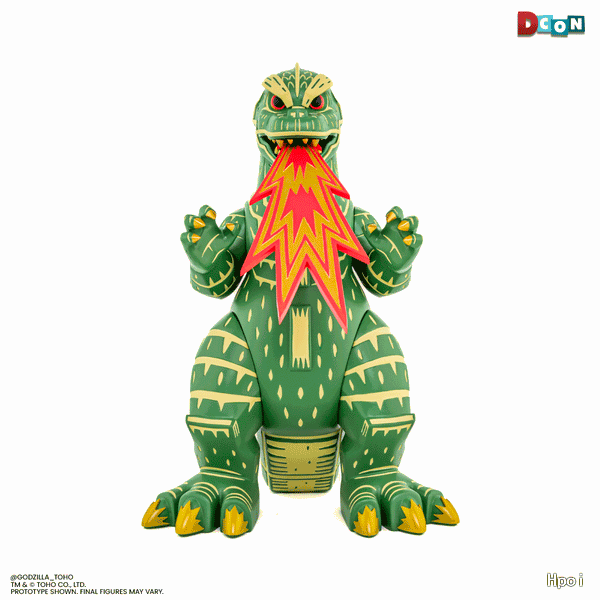 哥斯拉 - 乙烯基设计师人偶 by Attack Peter - 丛林守护者变体
