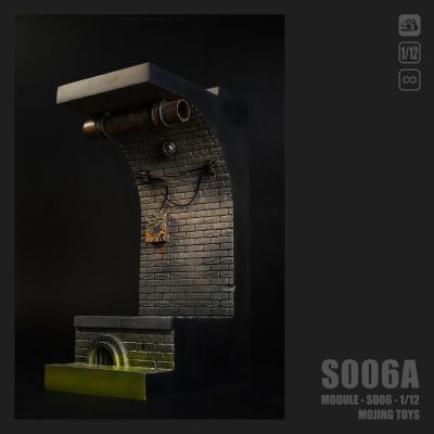 模块系列 S006 美漫下水道场景 灰褐色