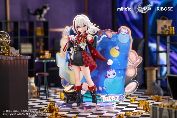 RISE UP+系列 崩坏：星穹铁道 小不点猫猫系列手办 托帕 与 账账