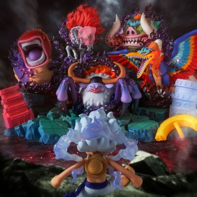 WCF PREMIUM 航海王  蒙奇·D·路飞VS五老星