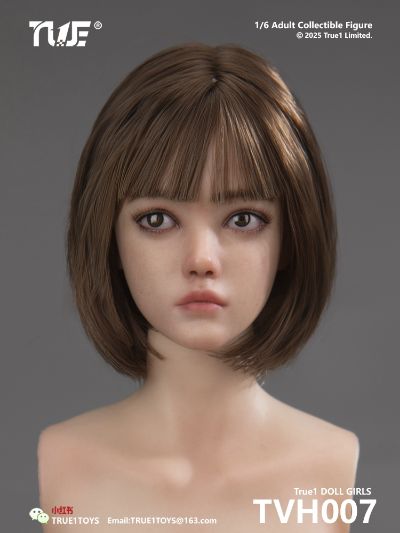 TVH007 妮妮 滴胶可动眼1:6女头