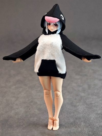 派对动物女孩 家居服 企鹅连帽衫