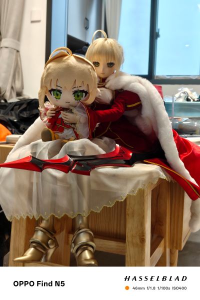 命运-冠位指定 Chocopuni 毛绒玩偶 剑士-阿尔托莉雅·潘德拉贡/剑士-尼禄・克劳狄乌斯/枪兵-玉藻前/复仇者-贞德 [Alter]