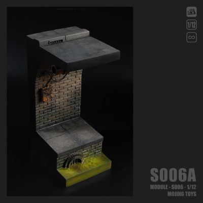 模块系列 S006 美漫下水道场景 灰褐色