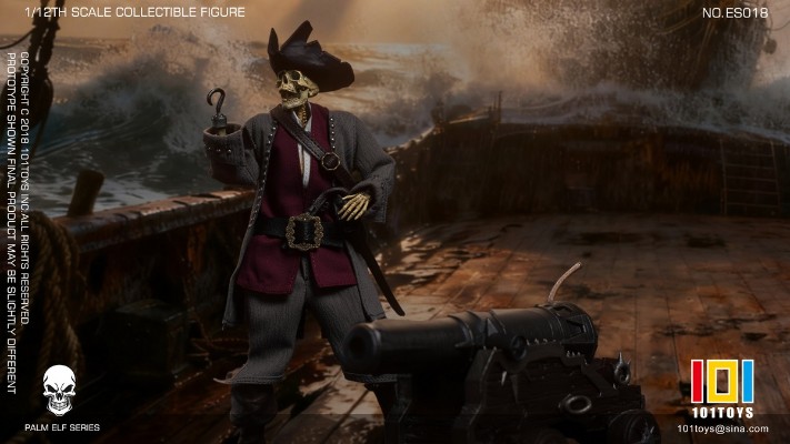 ES018 掌上精灵系列 骷髅海盗铁钩船长