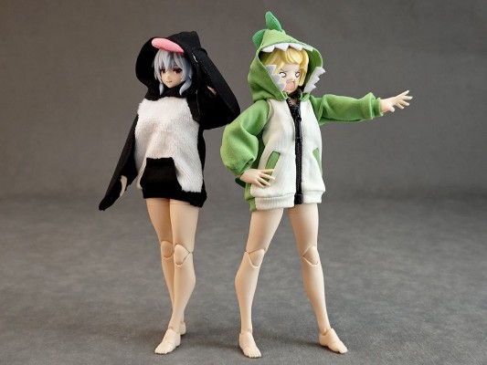 派对动物女孩 家居服 企鹅连帽衫