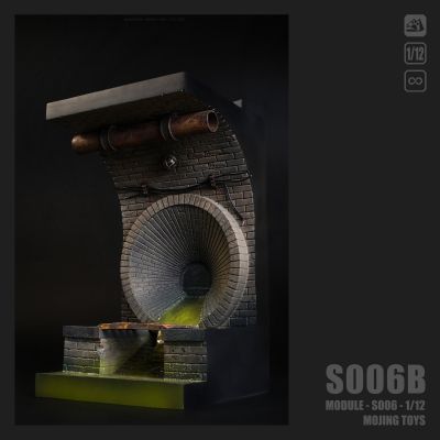 模块系列 S006 美漫下水道场景 灰褐色