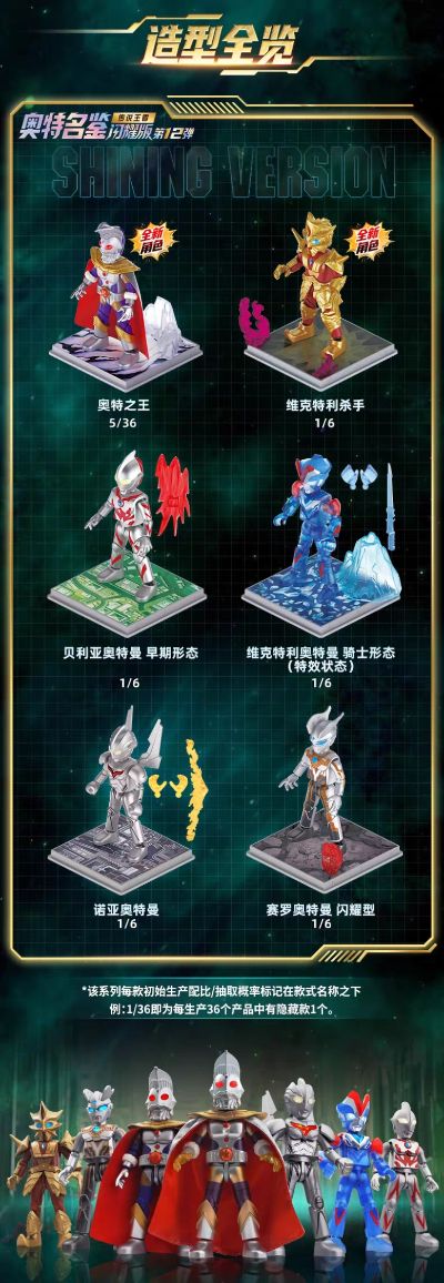 奥特名鉴 闪耀版 第12弹 传说王者