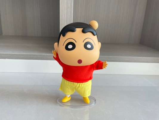 蜡笔小新 QQ弹弹系列 小新 软胶可动玩偶