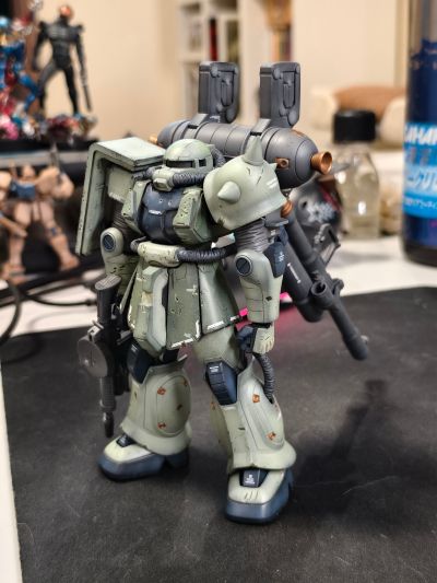 HGGT 1/144 机动战士高达 雷霆宙域  MS-06 扎古 II ＆Big Gun（高达雷霆宙域版）