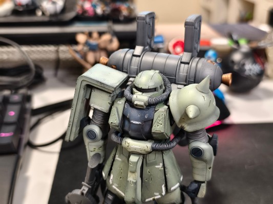 HGGT 1/144 机动战士高达 雷霆宙域  MS-06 扎古 II ＆Big Gun（高达雷霆宙域版）