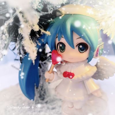 迷你黏土人 VOCALOID 初音未来 Christmas Piano Cake 