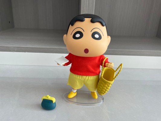 蜡笔小新 QQ弹弹系列 小新 软胶可动玩偶
