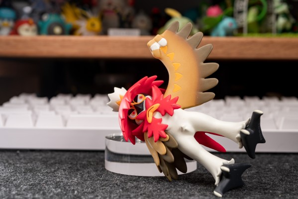 宝可梦比例世界 洗翠地区 明耀+火暴兽（洗翠的样子）+大剑鬼（洗翠的样子）+狙射树枭（洗翠的样子）