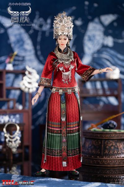 56个民族之 苗族 红色/蓝色