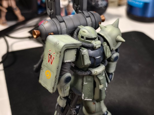 HGGT 1/144 机动战士高达 雷霆宙域  MS-06 扎古 II ＆Big Gun（高达雷霆宙域版）