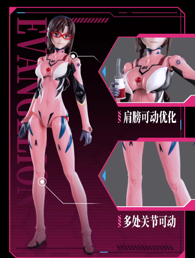 布鲁可积木人-奇迹版-新世纪福音战士-真希波·真理·伊拉丝多莉亚斯 战斗服(驾驶舱特别版)