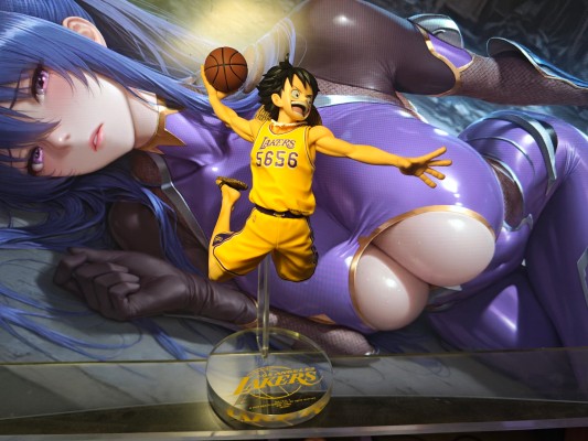 MASTER STARS PIECE 航海王×NBA  蒙奇·D·路飞 洛杉矶湖人队