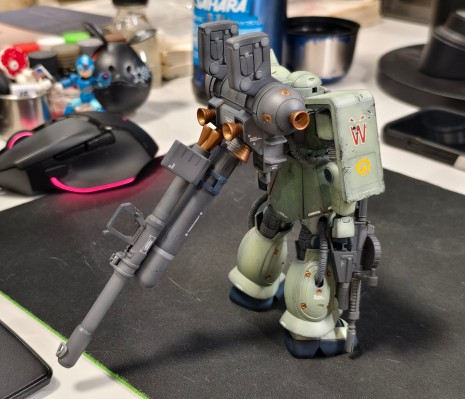 HGGT 1/144 机动战士高达 雷霆宙域  MS-06 扎古 II ＆Big Gun（高达雷霆宙域版）