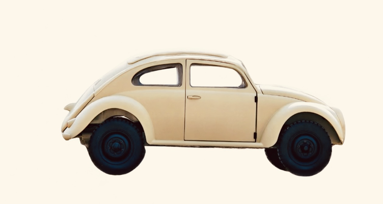 乐Pla 卡扣组合型套件 No.20-LB 大众 甲壳虫 浅米色