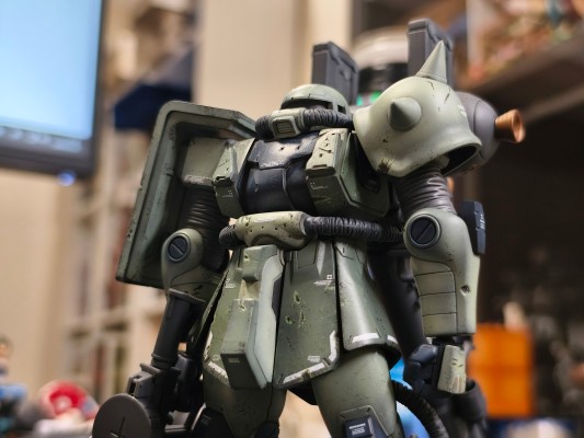 HGGT 1/144 机动战士高达 雷霆宙域  MS-06 扎古 II ＆Big Gun（高达雷霆宙域版）