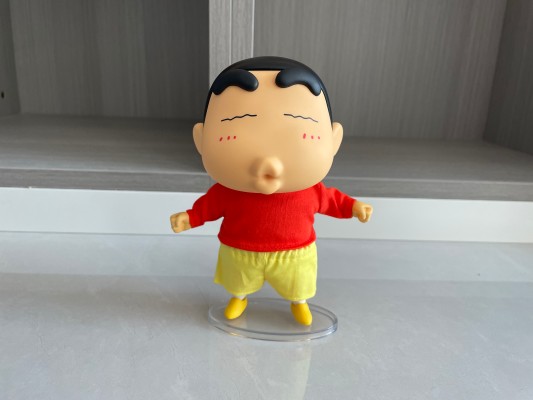 蜡笔小新 QQ弹弹系列 小新 软胶可动玩偶