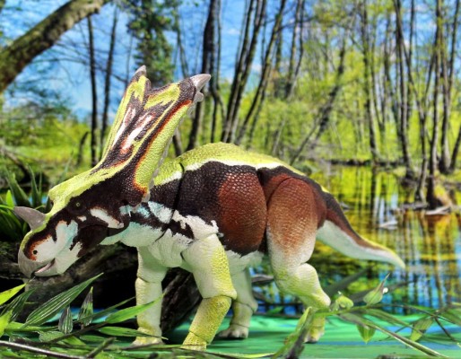 贝氏开角龙- 1/18可动玩偶