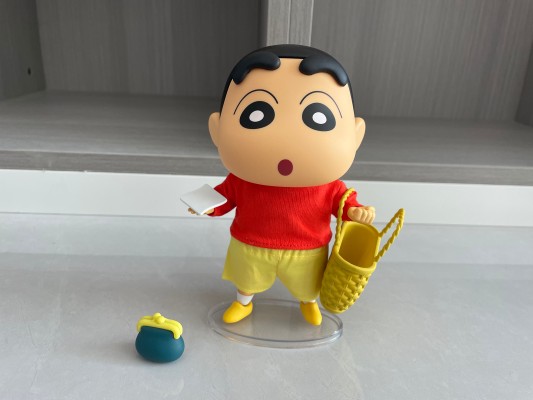 蜡笔小新 QQ弹弹系列 小新 软胶可动玩偶