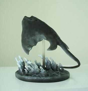 大怪兽系列 奥特Q编 宇宙鳐 博斯坦古（黑白色版）