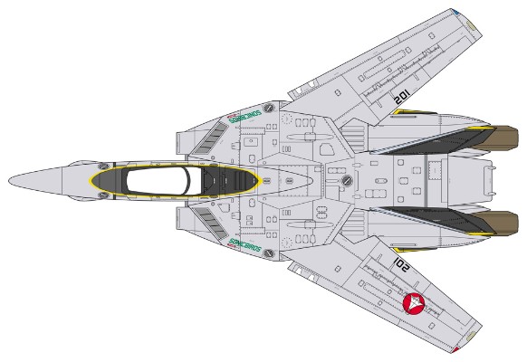 65875 超时空要塞系列 VF-1A 女武神 “VF-2 音速鸟”