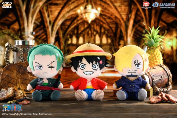 HUGGYDOLL 毛绒玩偶 航海王 路飞款/佐罗款/山智款