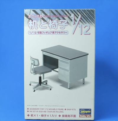1/12 可动手办用 办公室桌椅