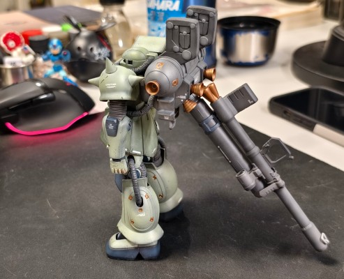 HGGT 1/144 机动战士高达 雷霆宙域  MS-06 扎古 II ＆Big Gun（高达雷霆宙域版）