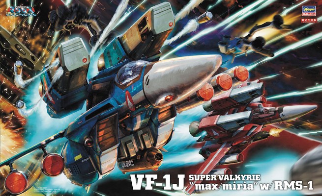 65827 超时空要塞 VF-1J 超级女武神 “麦克斯/米莉亚”  附带反应弹