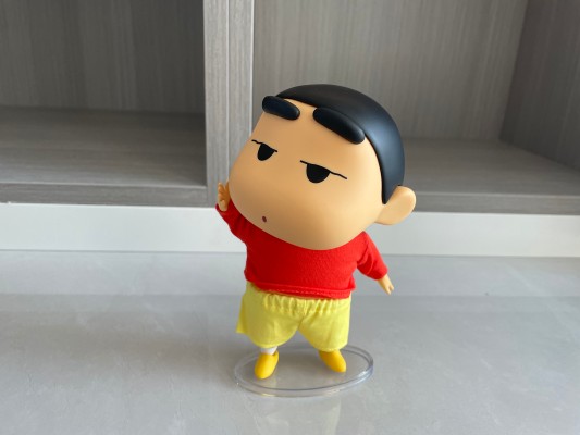 蜡笔小新 QQ弹弹系列 小新 软胶可动玩偶