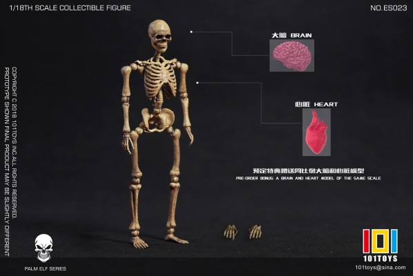 MINI骷髅骨架素体 银色/黑色/原色
