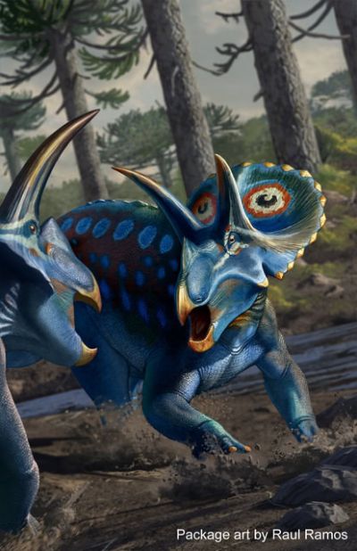 宽牛角龙- 1/18可动玩偶