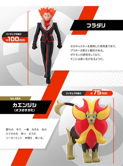 宝可梦比例世界 卡洛斯地区 弗拉达利＆火炎狮