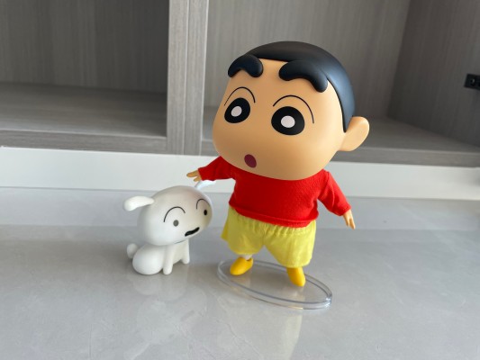 蜡笔小新 QQ弹弹系列 小新 软胶可动玩偶