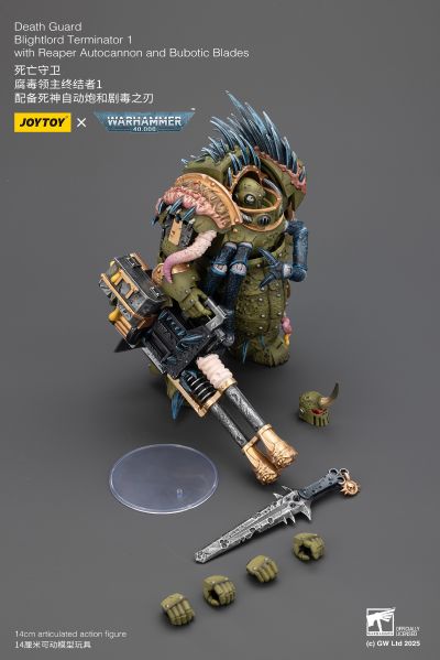 战锤40000 死亡守卫 腐毒领主终结者1 配备死神自动炮和剧毒之刃