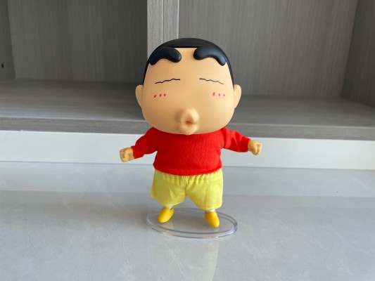 蜡笔小新 QQ弹弹系列 小新 软胶可动玩偶