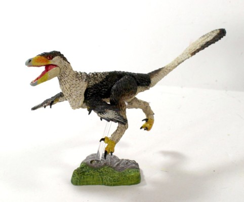 西方2件装-冈氏鹫盗龙和幼年不等细爪龙- 1/6可动玩偶