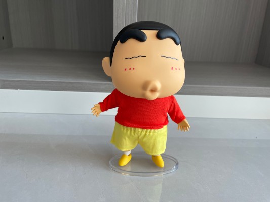 蜡笔小新 QQ弹弹系列 小新 软胶可动玩偶