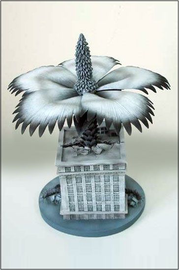 大怪兽系列 奥特Q编 巨大植物 究兰（黑白色版）