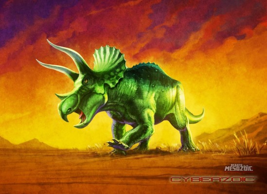 恐怖三角龙 “钢铁角”- 1/18可动玩偶 限量版