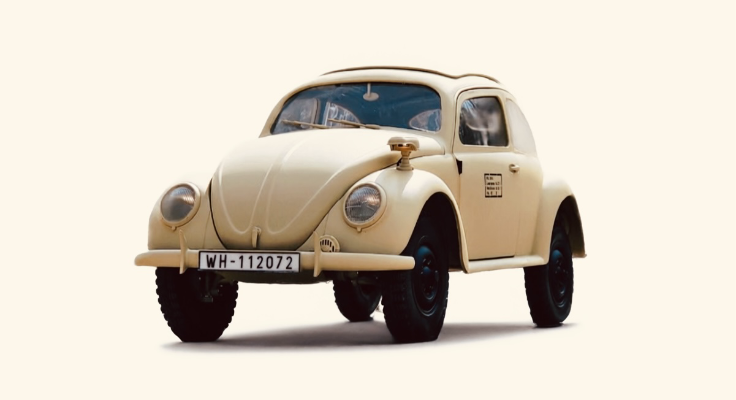 乐Pla 卡扣组合型套件 No.20-LB 大众 甲壳虫 浅米色