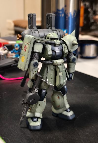 HGGT 1/144 机动战士高达 雷霆宙域  MS-06 扎古 II ＆Big Gun（高达雷霆宙域版）