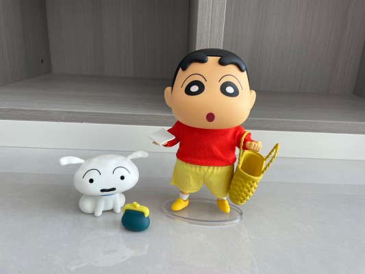 蜡笔小新 QQ弹弹系列 小新 软胶可动玩偶