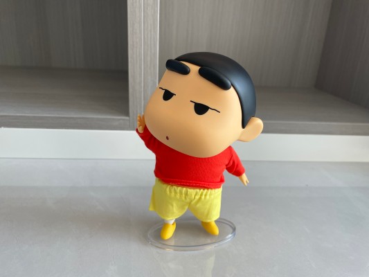 蜡笔小新 QQ弹弹系列 小新 软胶可动玩偶