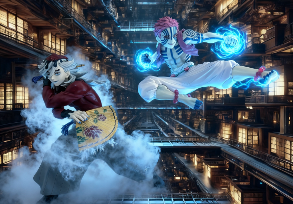 一番赏 鬼灭之刃 ～挥刀将心燃烧～ E奖 猗窝座